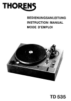 Thorens TD-535-Owners-Manual 